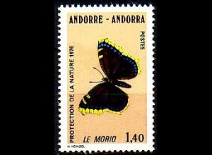 Andorra frz. Mi.Nr. 280 Naturschutz, Euronessa antiopa (1,40)