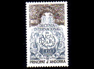 Andorra frz. Mi.Nr. 319 Jahrzehnt des Trinkwasserschutzes (1,60)