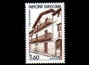 Andorra frz. Mi.Nr. 347 Architektur, Haus Plandolit, Ordina (1,60)