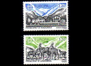 Andorra frz. Mi.Nr. 369-70 Europa 86, Natur- und Umweltschutz (2 Werte)