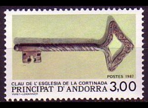Andorra frz. Mi.Nr. 386 Kirchenschlüssel von La Cortinada (3)