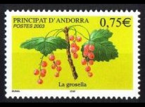 Andorra frz. Mi.Nr. 605 Rote Johannisbeere (0,75)