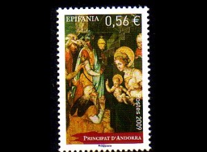 Andorra franz Mi.Nr. 701 Weihnachten, Anbetung der Hl. Drei Könige (0,56)