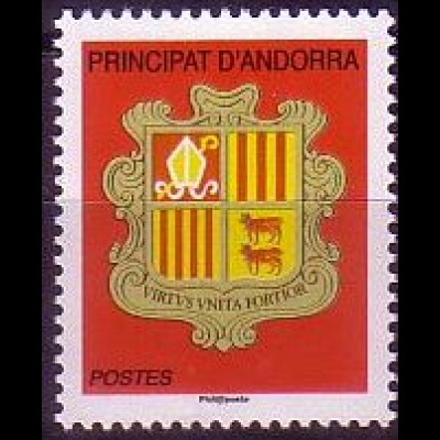 Andorra franz Mi.Nr. 722 Freimarke: Wappen von Andorra 