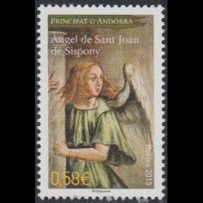 Andorra franz Mi.Nr. 768 Weihnachten, Engel aus Kirche Sant Joan (0,58)