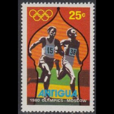 Antigua Mi.Nr. 559 Olymp. Sommerspiele Moskau, Langstreckenlauf (25)