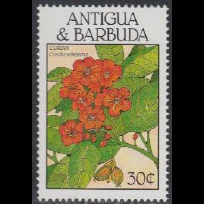 Antigua u.Barbuda Mi.Nr. 1152 Blüten, Cordia sebesterna (30)