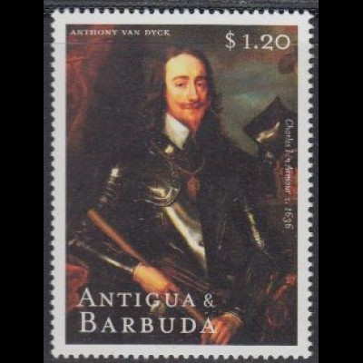 Antigua u.Barbuda Mi.Nr. 3095 400.Geb. van Dyck, Gemälde Charles I (1,20)