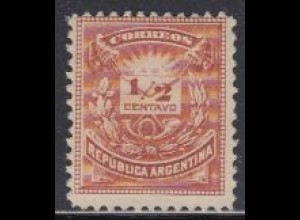 Argentinien Mi.Nr. 39C Freim. Brief und Posthorn (1/2)
