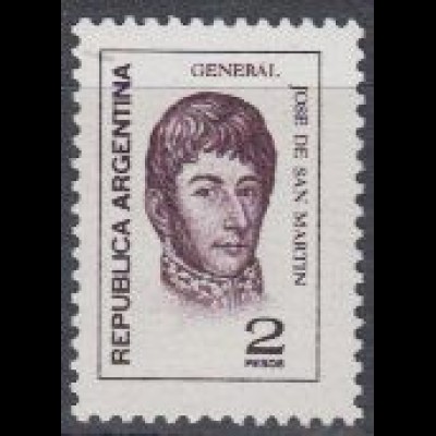 Argentinien Mi.Nr. 1207 Freim. General San Martín (2)