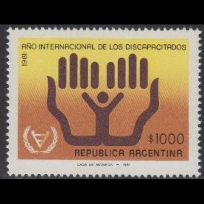 Argentinien Mi.Nr. 1527 Int. Jahr der Behinderten (1000)