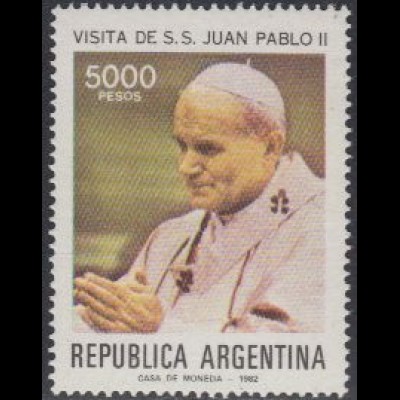 Argentinien Mi.Nr. 1569 Besuch von Papst Johannes Paul II (5000)