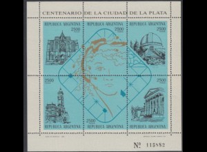 Argentinien Mi.Nr. Block 30 Gründung der Stadt La Plata 