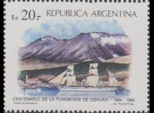 Argentinien Mi.Nr. 1715 100J. Ushuaia, Ansicht von Ushuaia, Schiff (20)