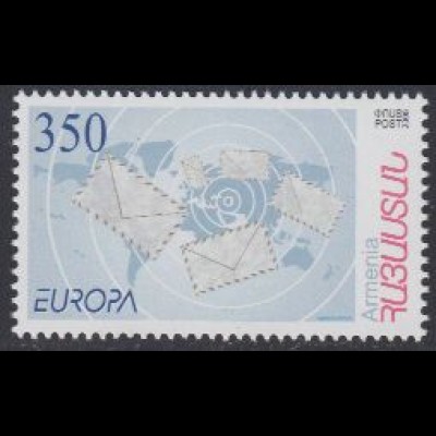 Armenien Mi.Nr. 638 Europa 08, Der Brief, Briefe + Weltkarte (350)