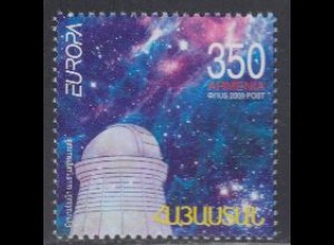 Armenien Mi.Nr. 662 Europa 09, Astronomie, Observatorium, Sternenhimmel (350)