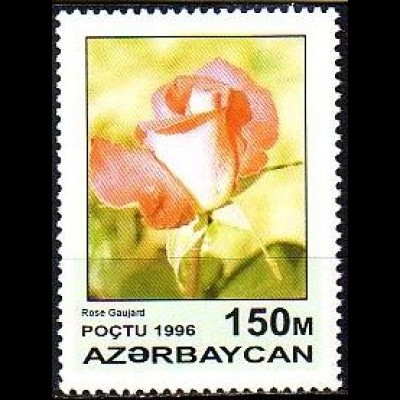 Aserbaidschan Mi.Nr. 322 Rosenzüchtung Rose Gaujard (150)