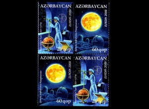 Aserbaidschan Mi.Nr. Zdr.758-59D Europa 2009, Astronomie, s.Beschreibung