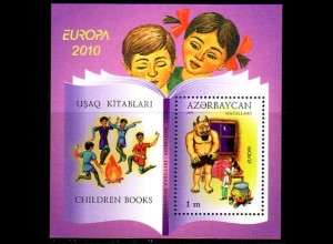 Aserbaidschan Mi.Nr. Block 89 Europa 2010, Kinderbücher
