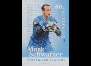 Australien Mi.Nr. 3683 Australian Legends, Fußballspieler M.Schwarzer, skl. (60)