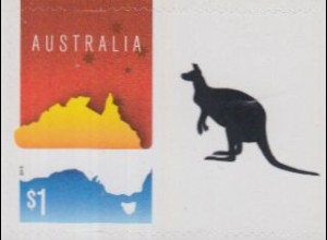 Australien MiNr. 4457BD Grußmarke, Umrisskarte, skl (1)