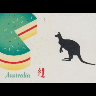 Australien MiNr. 4461BD Grußmarke, Torte, skl (1)