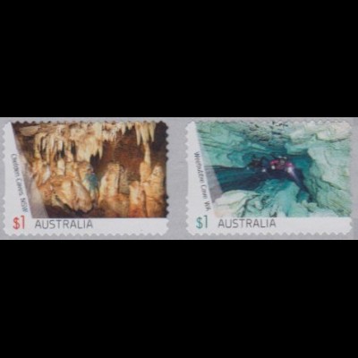Australien MiNr. 4629-30I Höhlen, skl (2 Werte)