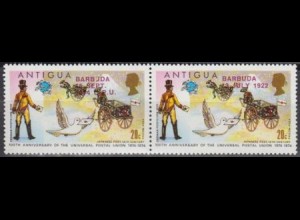 Barbuda Mi.Nr. Zdr.165/66 100J. UPU, jap.Postbeförderung 19.Jh. Briefaube (2x20)