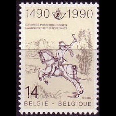 Belgien Mi.Nr. 2402 500 Jahre Postverbindungen in Europa (14 Fr.)