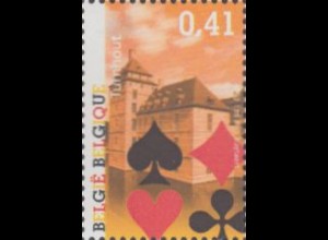 Belgien Mi.Nr. 3236 Sehenswürdigkeiten, Spielkarten, Schloss (0,41)