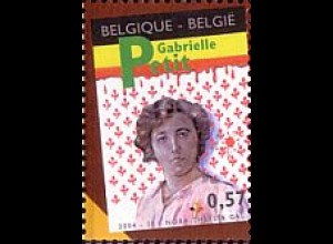 Belgien Mi.Nr. 3289 Gabrielle Petit - Spion im I. Weltkrieg (0,57)