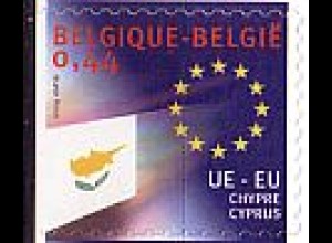 Belgien Mi.Nr. 3342 Erweiterung der EU: Zypern-Flagge (selbstkl.) (0,44)
