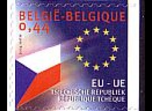 Belgien Mi.Nr. 3349 Erweiterung der EU: Tschechische Rep.-Flagge (s.) (0,44)