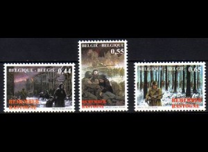 Belgien Mi.Nr. 3378-80 Jahrestag der Ardennenoffensive (3 Werte)