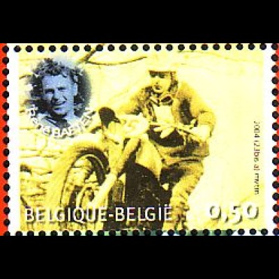 Belgien Mi.Nr. 3383 Belg. Motorradweltmeister, René Baeten (0,50)