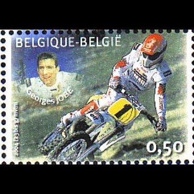 Belgien Mi.Nr. 3385 Belg. Motorradweltmeister, Georges Jobe (0,50)