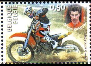 Belgien Mi.Nr. 3394 Belg. Motorradweltmeister, Steve Ramon (0,50)