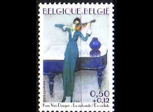 Belgien Mi.Nr. 3397 Förderung Philatelie Gemälde Die Geigenspielerin (0,50+0,12)