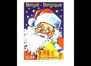 Belgien Mi.Nr. 3515BEo Weihnachtsmann selbstkl., links + oben geschn. (0,44)