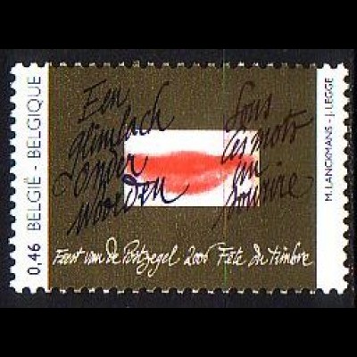Belgien Mi.Nr. 3546 Fest der Briefmarke, Ein Lächeln in Worten (0,46)
