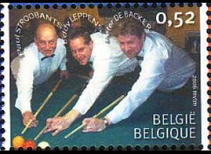 Belgien Mi.Nr. 3559 Belg. Int. Sportmeister, Billard, Stroobants u.a. (0,52)