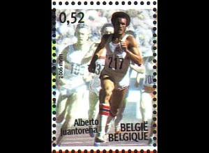 Belgien Mi.Nr. 3569 Leichtathletik Sportfest, Alberto Juantorena (0,52)