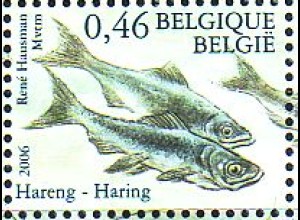 Belgien Mi.Nr. 3584 Natur, Fische der Nordsee, Hering (0,46)