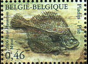 Belgien Mi.Nr. 3585 Natur, Fische der Nordsee, Scholle (0,46)