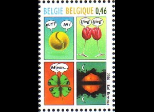 Belgien Mi.Nr. 3607 BELGICA '06, Motive MiNr.3603-06 als Comic zusammen (0,46)
