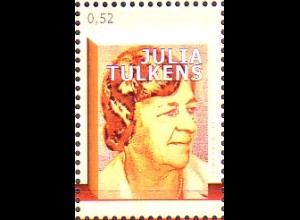 Belgien Mi.Nr. 3666 Schriftstellerin Julia Tulkens (0,52)