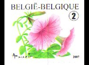 Belgien Mi.Nr. 3769BDr Freim. Petunie, selbstkl., rechts geschn. (2)