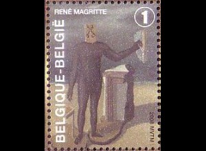 Belgien Mi.Nr. 3789 Gemälde Der Mann des Meeres von René Magritte, (1)