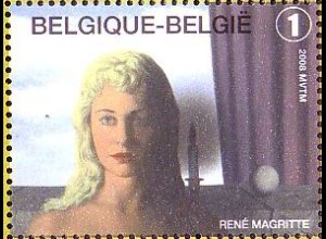 Belgien Mi.Nr. 3793 Gemälde Die unwissende Fee von René Magritte, (1)