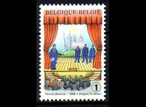 Belgien Mi.Nr. 3850 Tradition, Theaterbühne, Kathedrale Notre Dame (1)